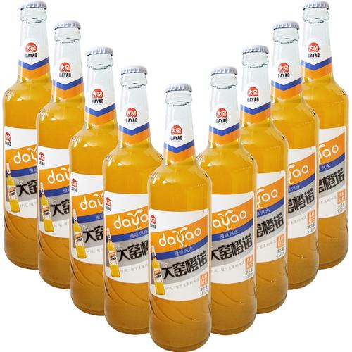 内蒙古大窑嘉宾 原味橙味汽水饮料550ml*瓶橙子易拉罐装整箱可选 罐装